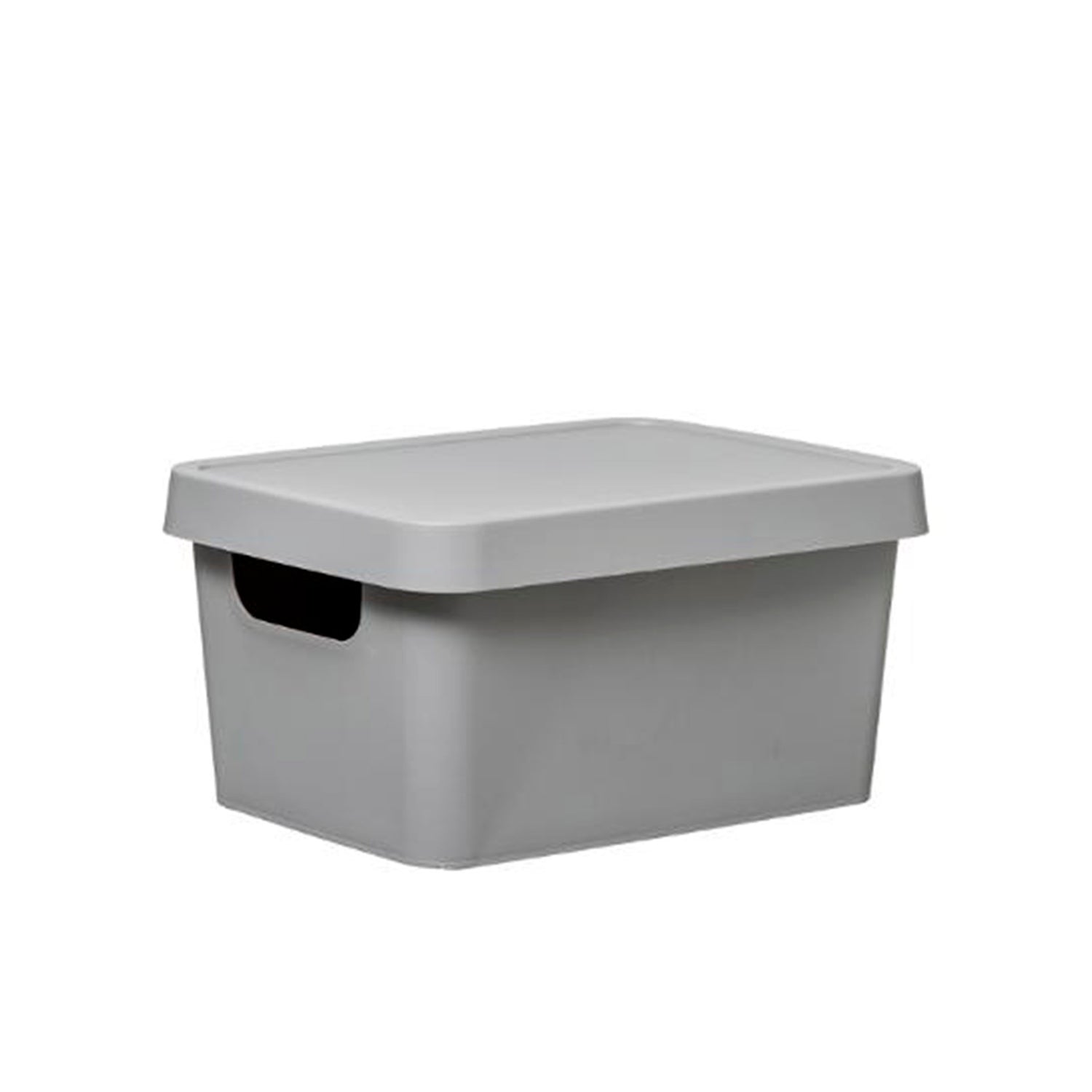 Caja de Almacenamiento con Tapa Gris 3,6 L