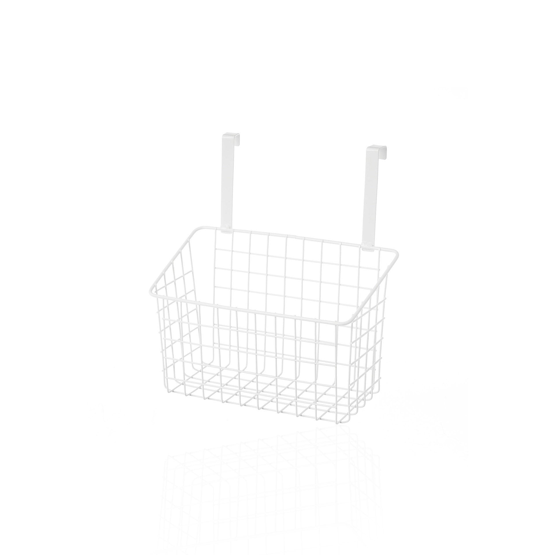 Cesta para Pendurar Porta Metal Branco