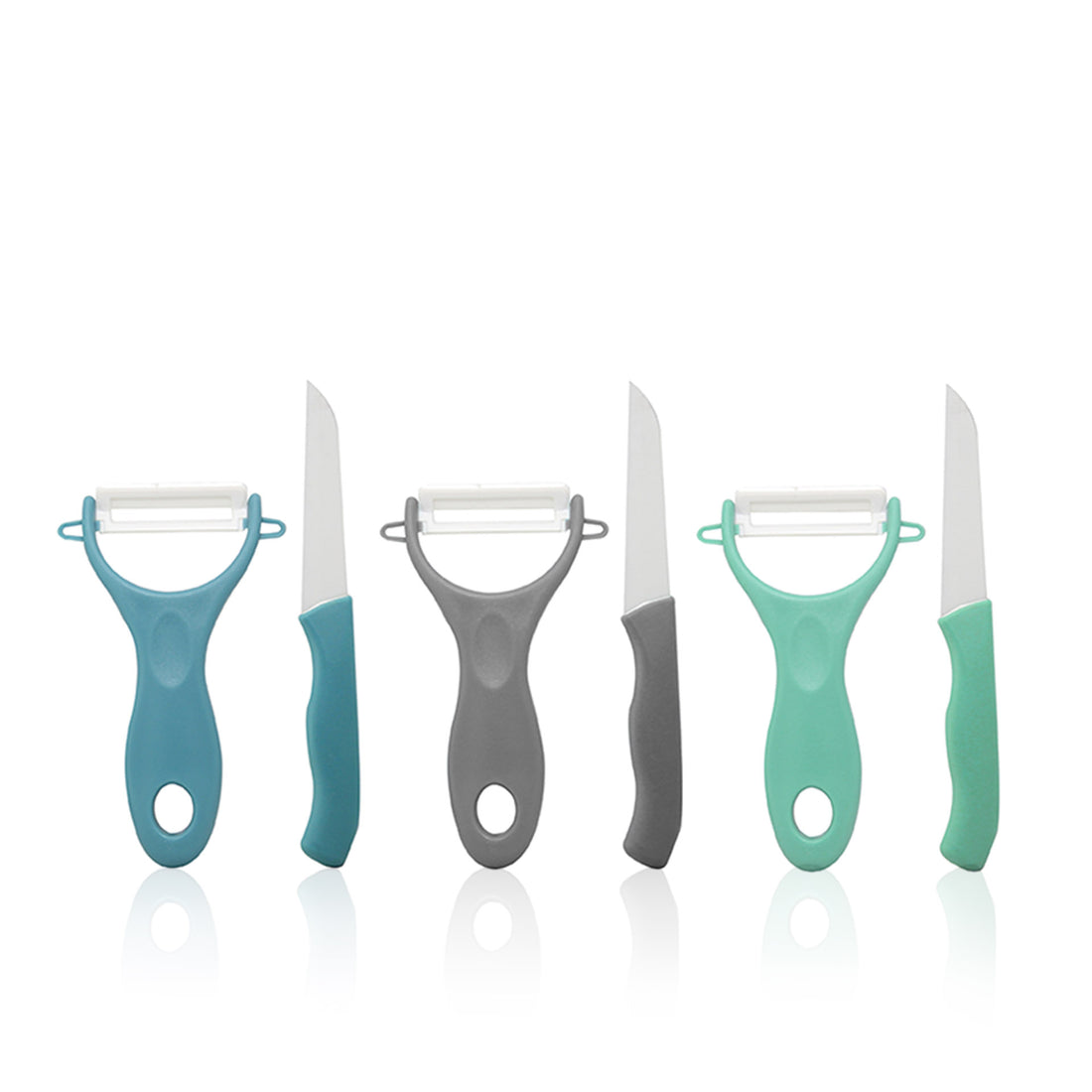 Cuchillo y pelador de cerámica