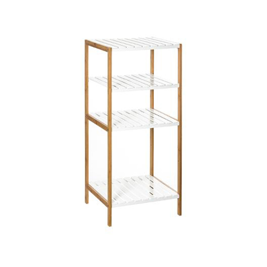 Librería Blanca 3 Estantes Fijos + 1 Regulable