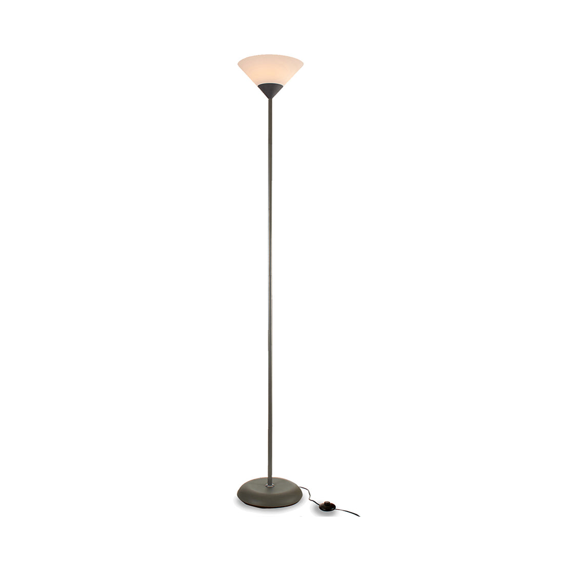 Candeeiro Pé Metal Cinza 175 cm