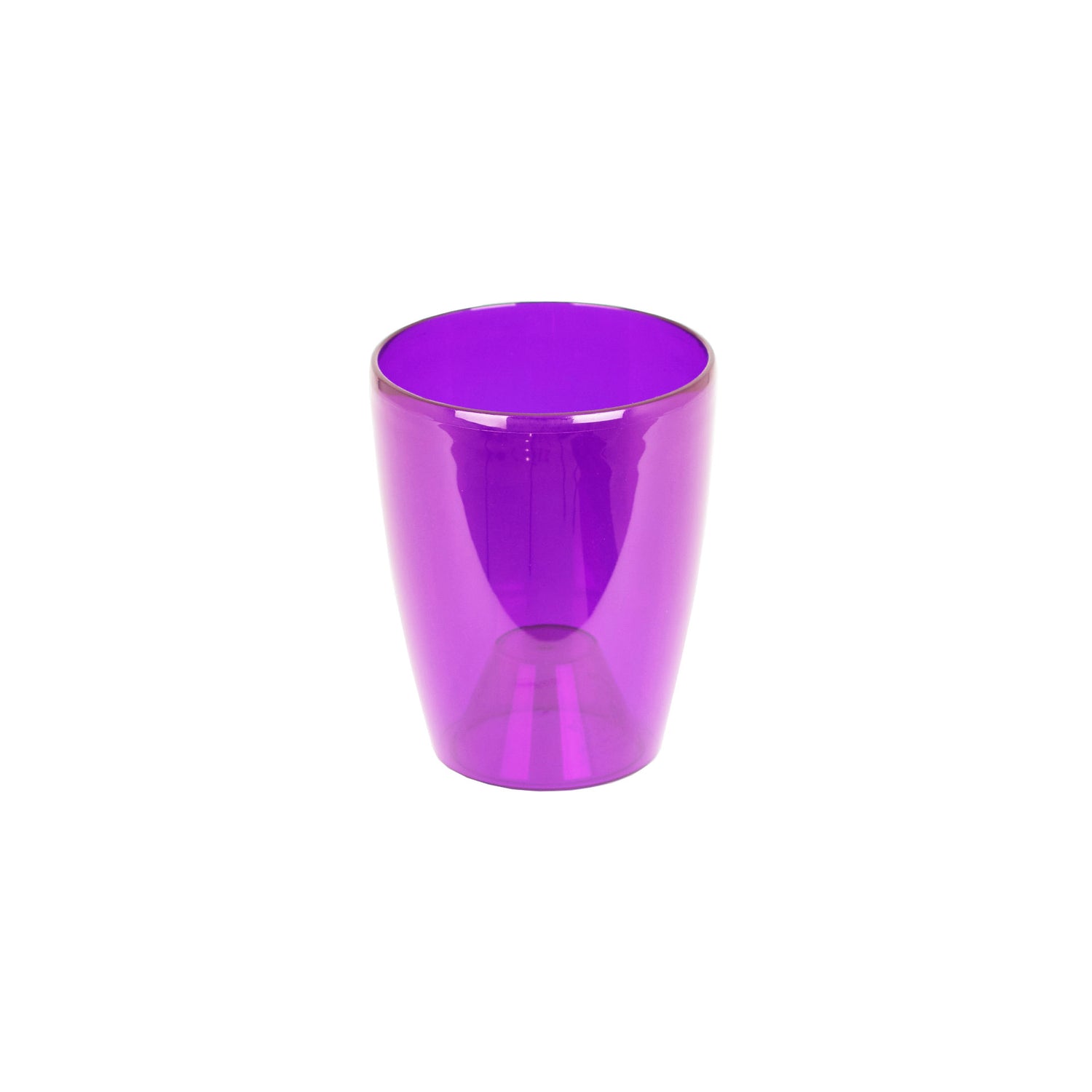 Vaso Fiji Orquídea 12,5 cm Roxo Transparente