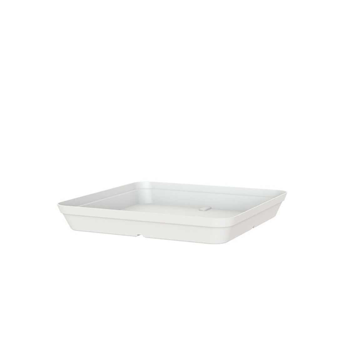 Plato Capri Cuadrado Blanco 35 cm