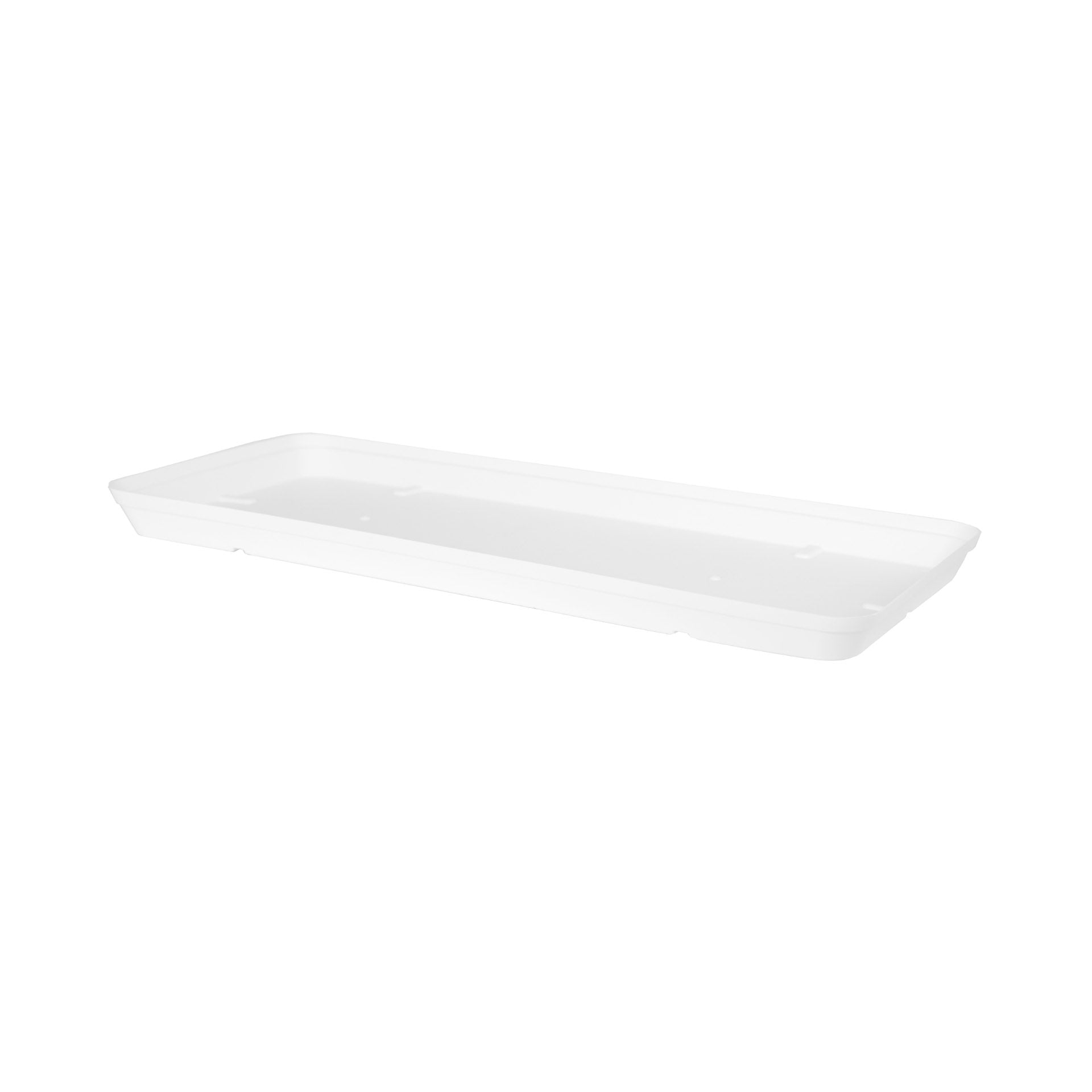 Plato Capri XL Rectangular 60 cm Blanco