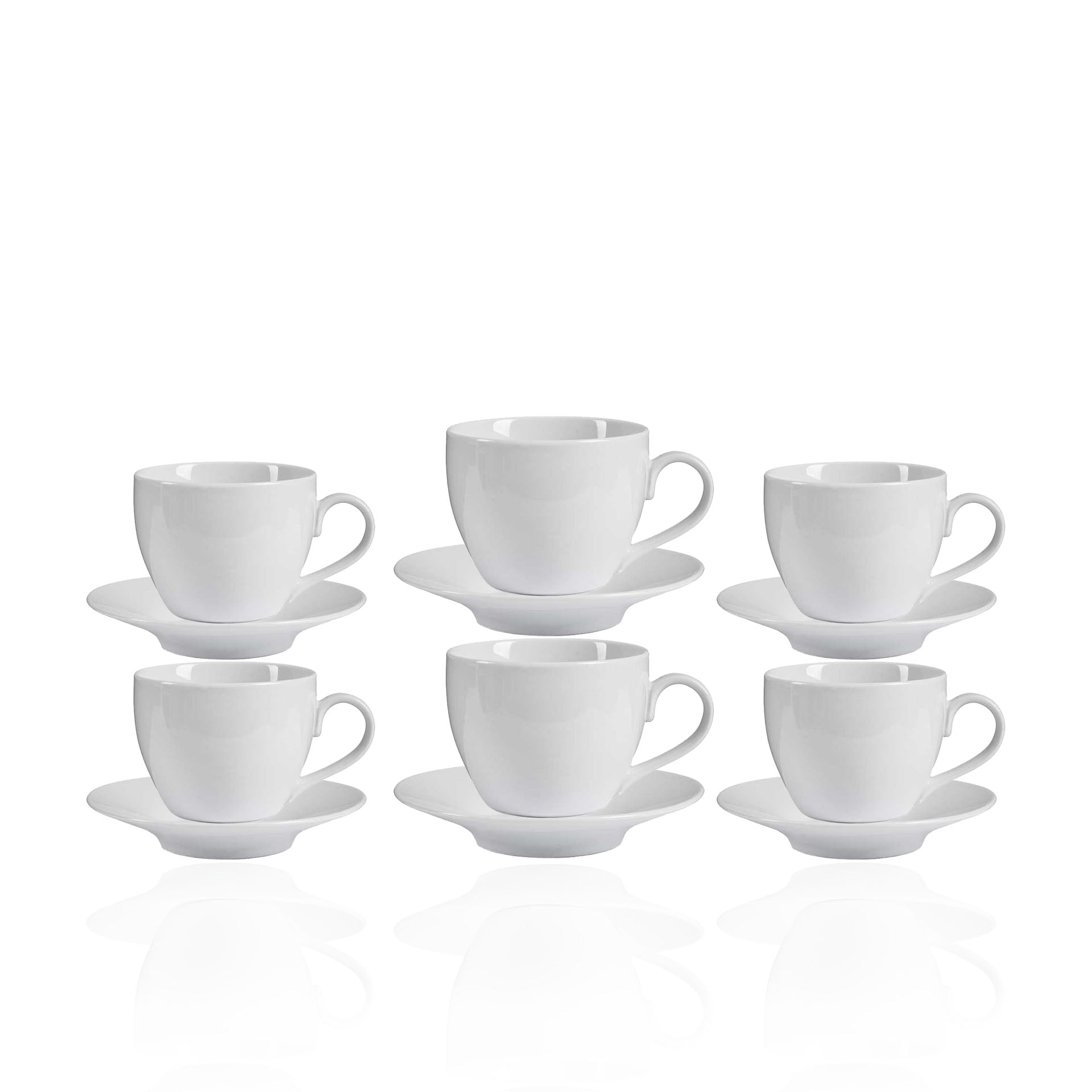 Set de 6 Copas Blancas + Soporte