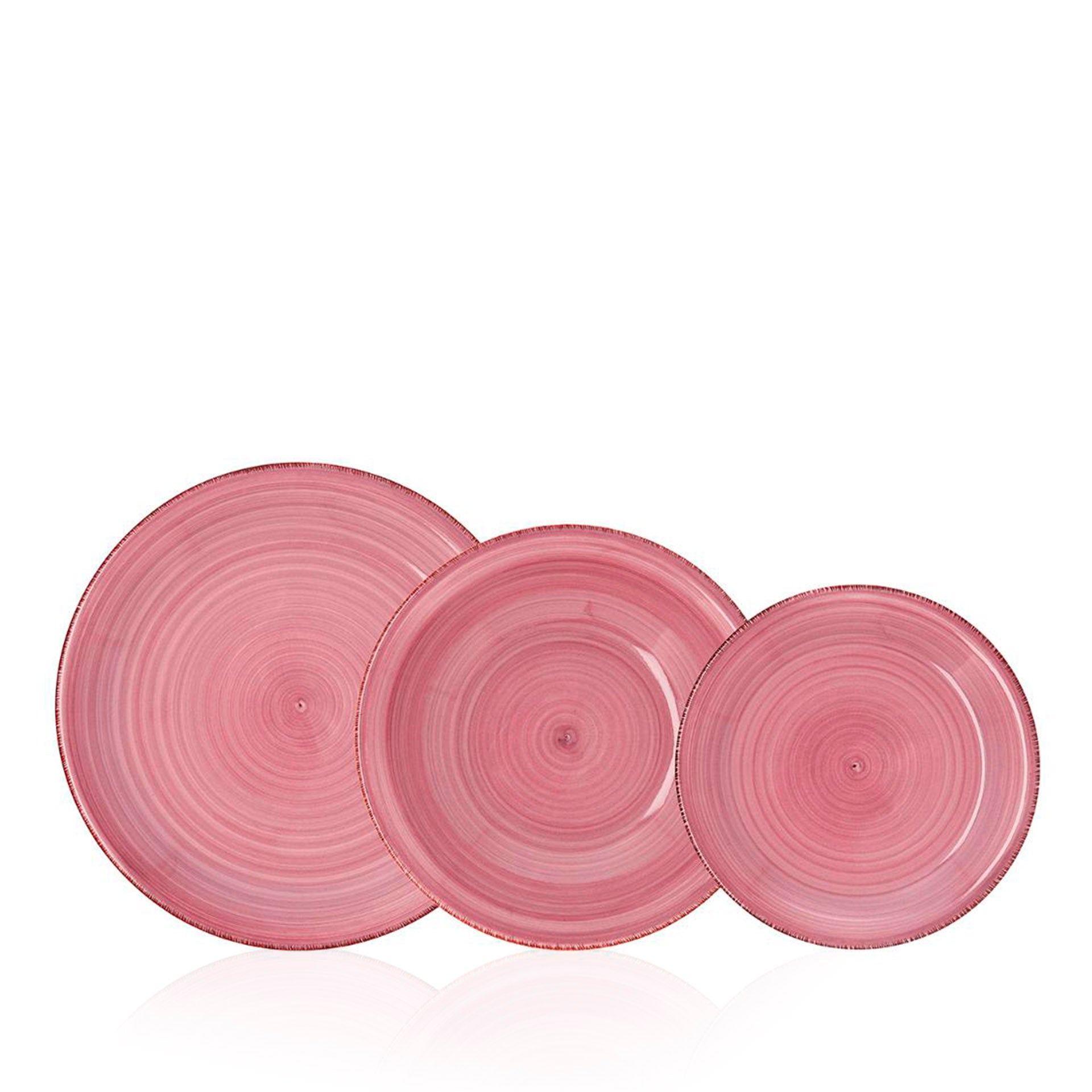 Mesa De Servicio Gres Vita Peoni Rosa 18 Piezas