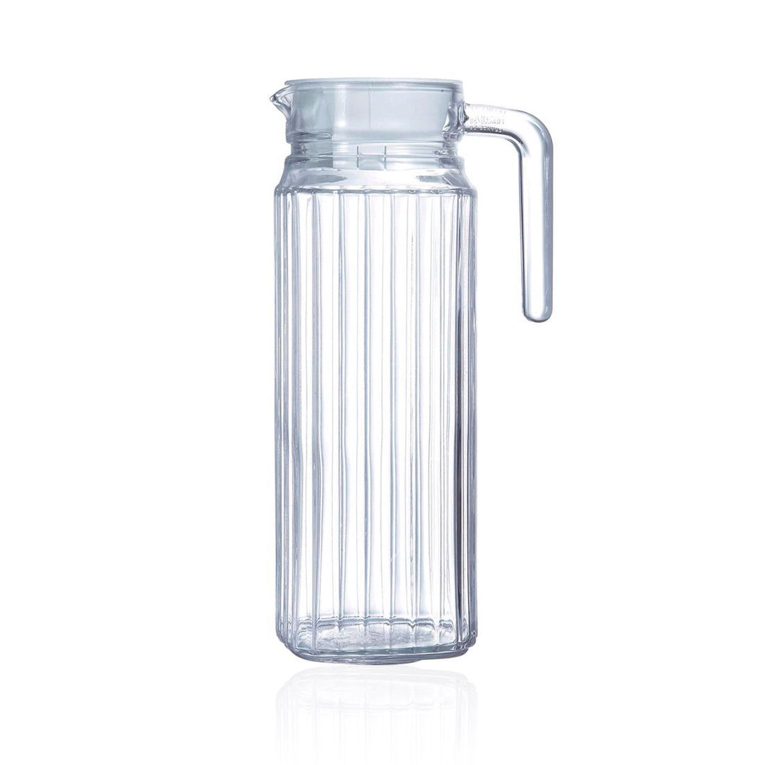 Jarro com Tampa Vidro Quadro 1,1 L