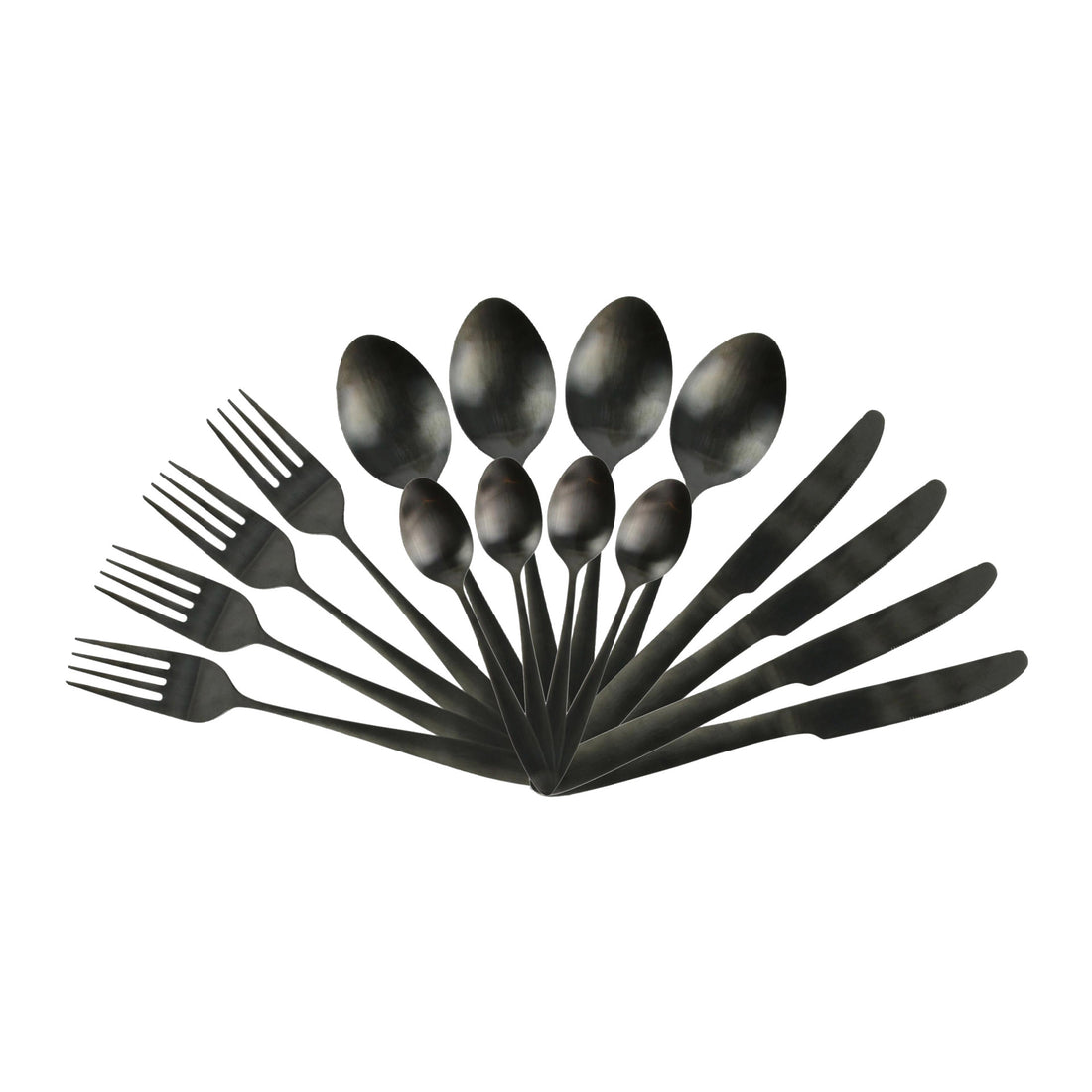 Cubiertos 16 Cubiertos Negros