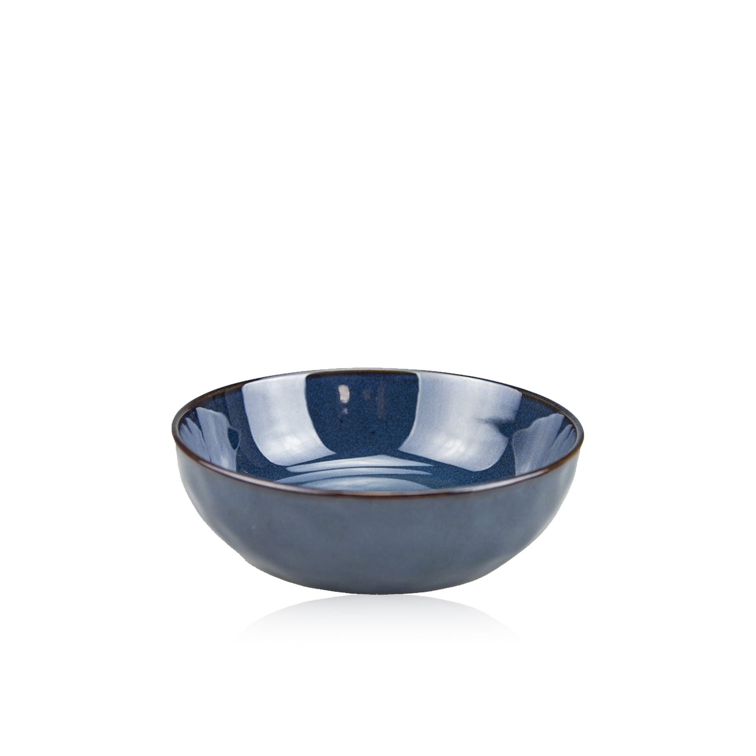 Prato de Sopa Martelado Azul 18 cm