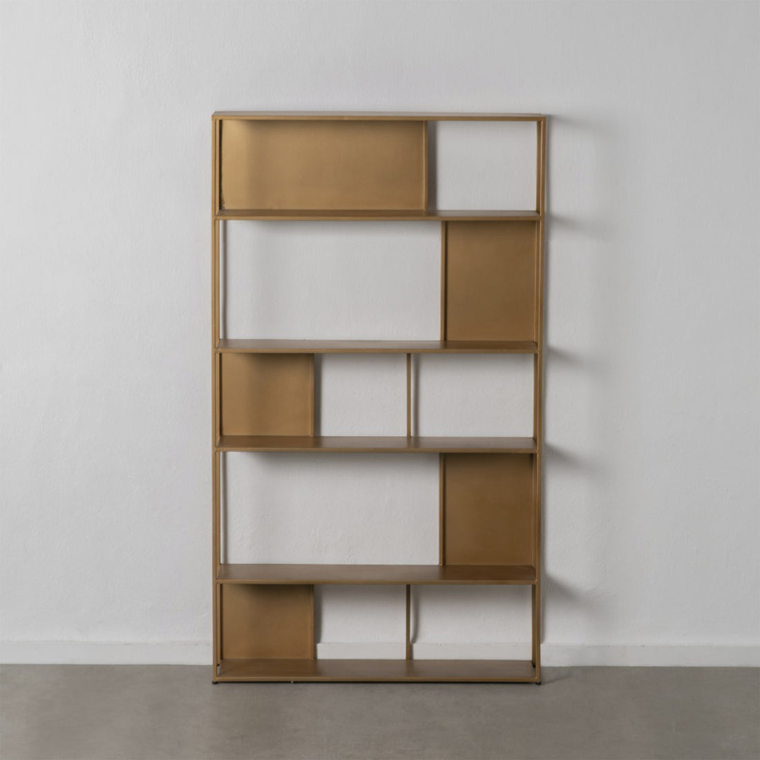 Estante Grande Ouro Velho em Madeira e Metal