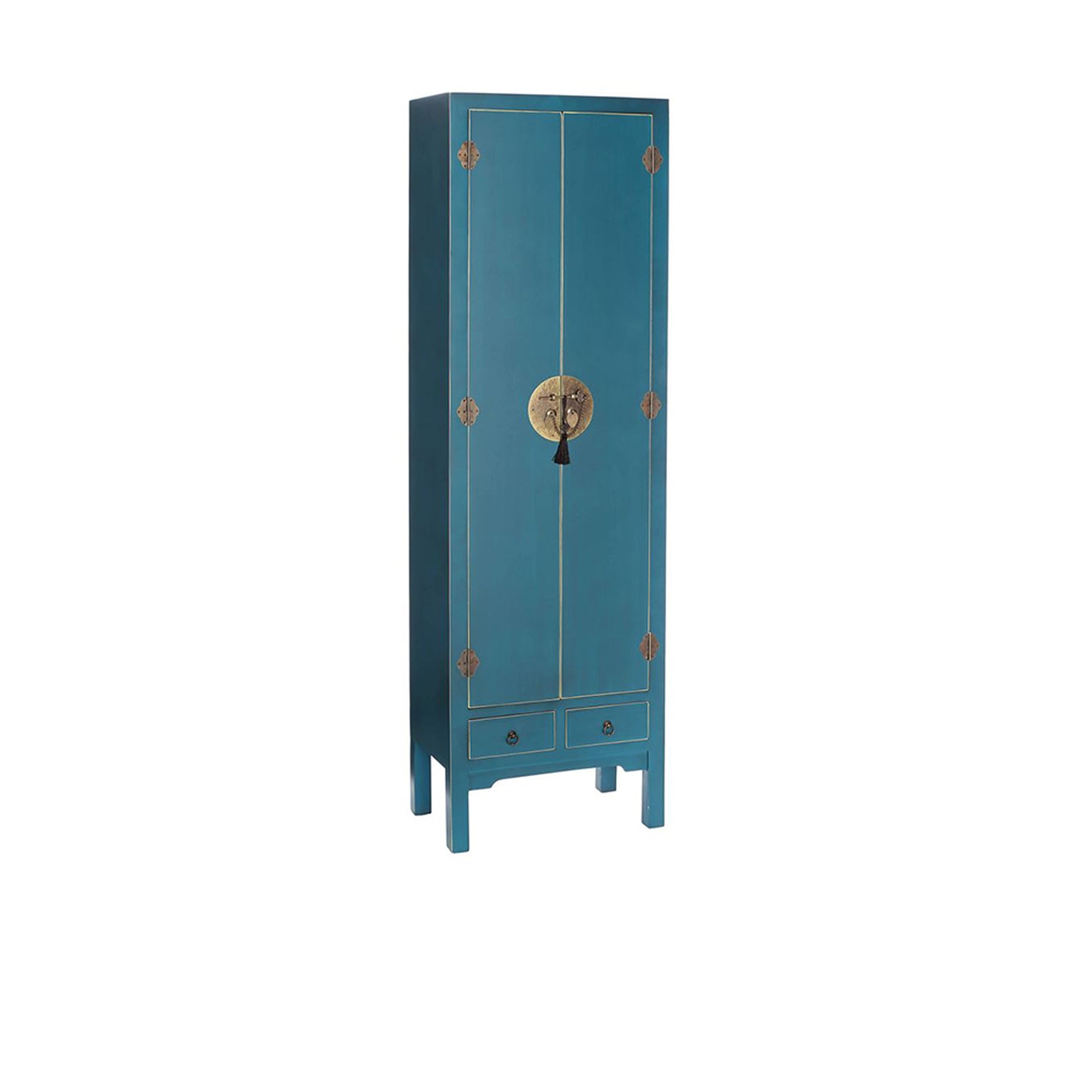 Roupeiro 2 Portas e 2 Gavetas Azul MDF