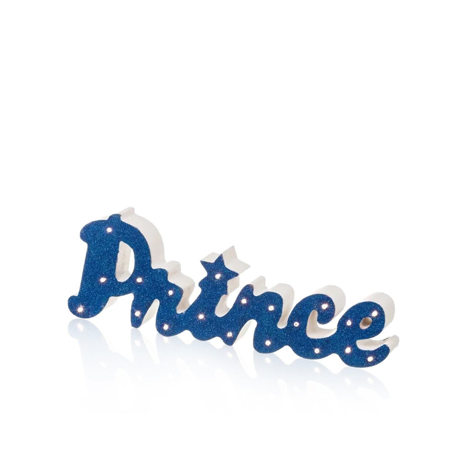 Figura MDF com Luz LED &quot;Prince&quot; Azul