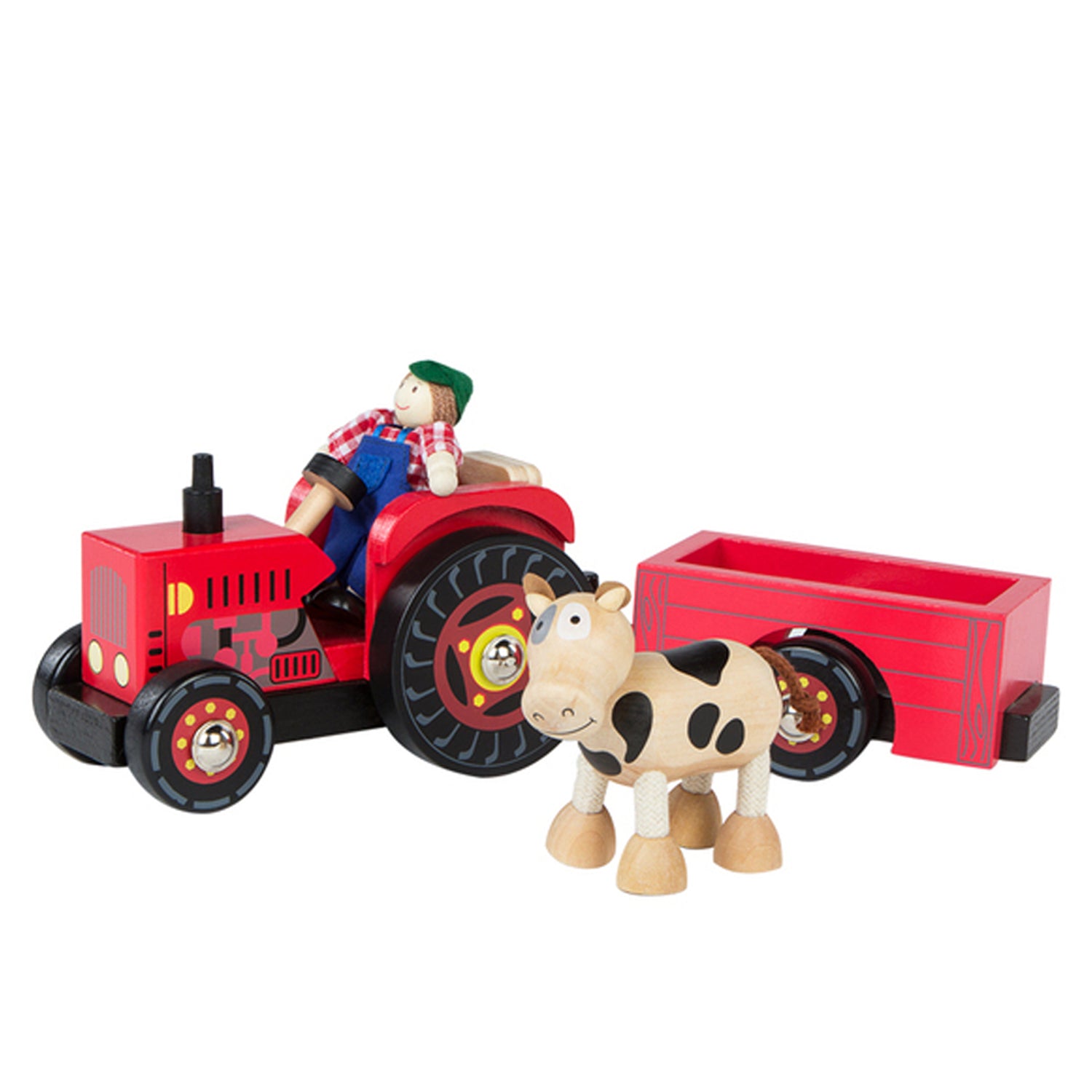 Tractor de madera 33 cm